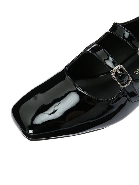  「【WEB限定】ダブルストラップローヒールパンプス」|パンプス|