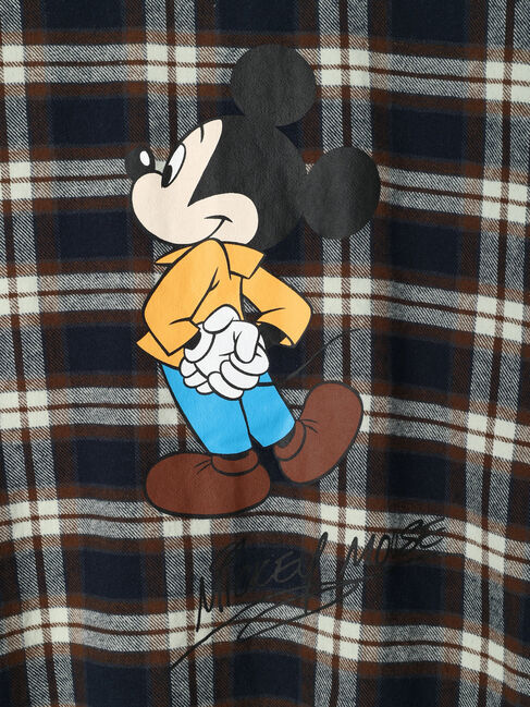  「バックプリントチェックシャツ/Mickey」|シャツ・ブラウス|