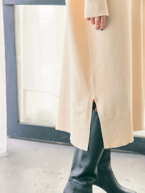  「衿付きニットワンピース」|ワンピース|