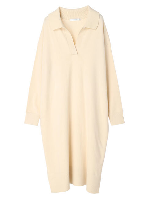  「衿付きニットワンピース」|ワンピース|