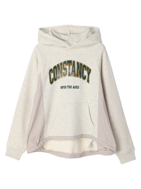  「異素材切り替えドロスト裏毛プルオーバー」|Tシャツ・カットソー|