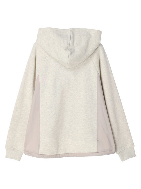  「異素材切り替えドロスト裏毛プルオーバー」|Tシャツ・カットソー|