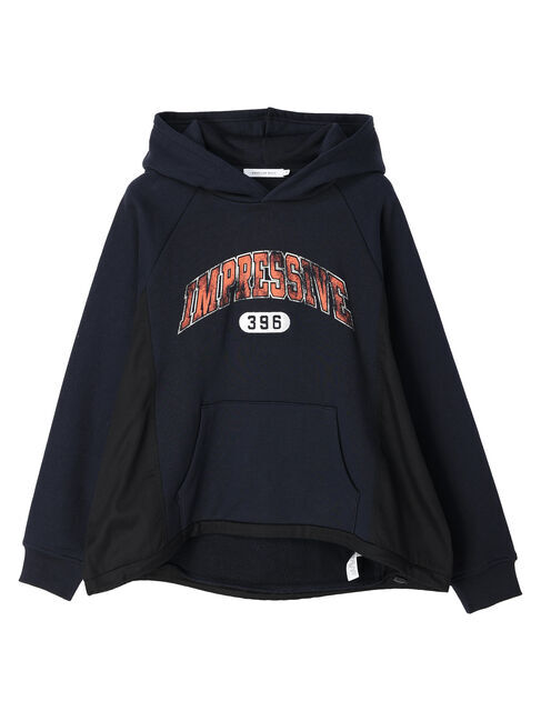  「異素材切り替えドロスト裏毛プルオーバー」|Tシャツ・カットソー|