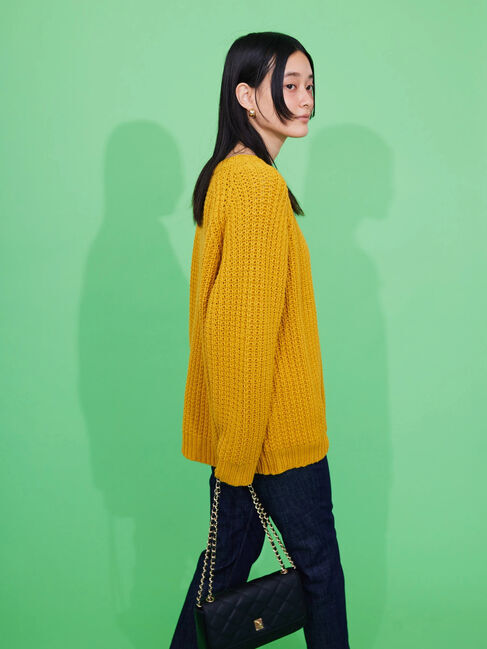  「ざっくりラグランニットプルオーバー」|ニット・セーター|