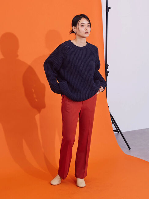  「ざっくりラグランニットプルオーバー」|ニット・セーター|