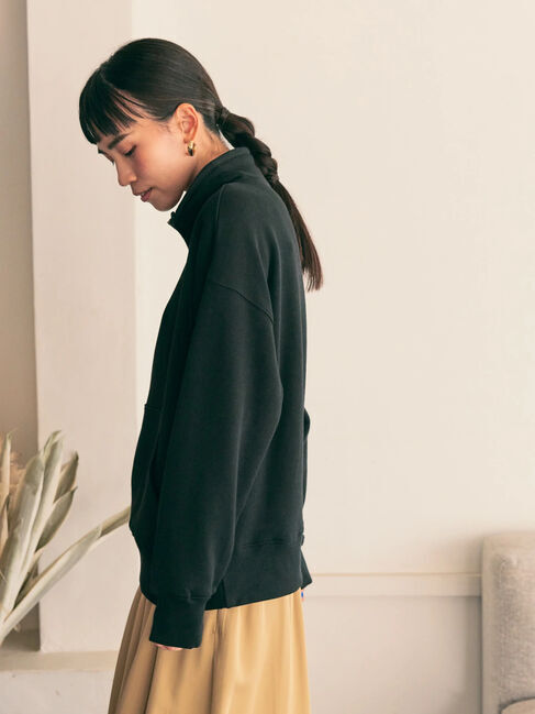  「ハーフZIP裏毛プルオーバー」|Tシャツ・カットソー|