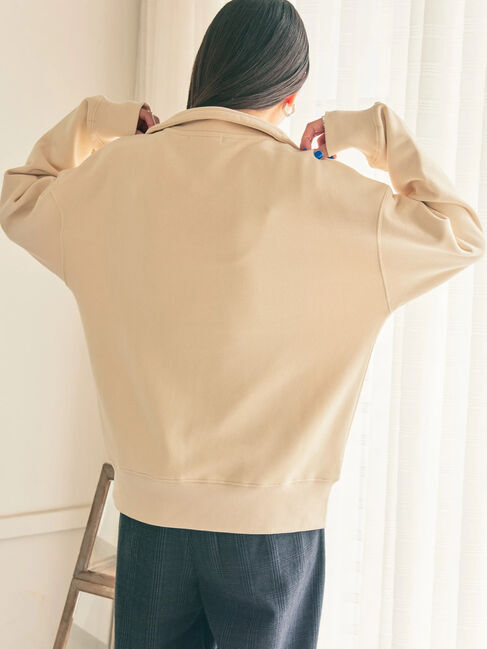  「ハーフZIP裏毛プルオーバー」|Tシャツ・カットソー|