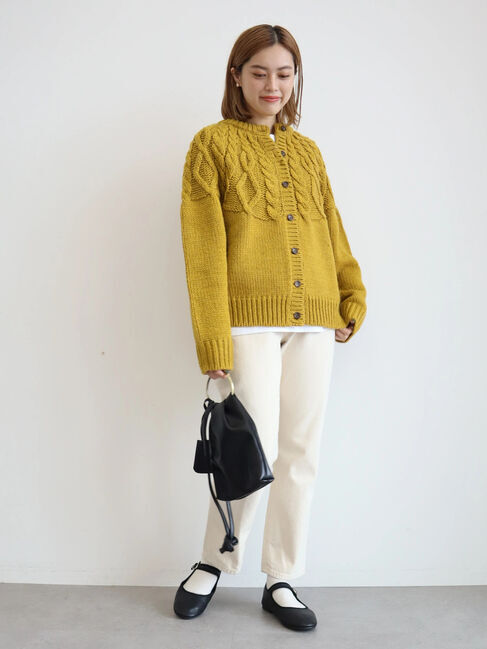  「2WAYポコポコケーブルニットカーディガン」|カーディガン|