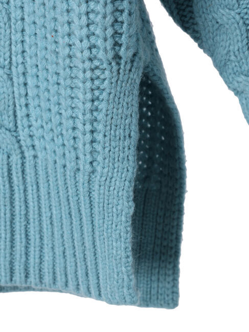  「ざっくりVネックケーブルニットプルオーバー」|ニット・セーター|