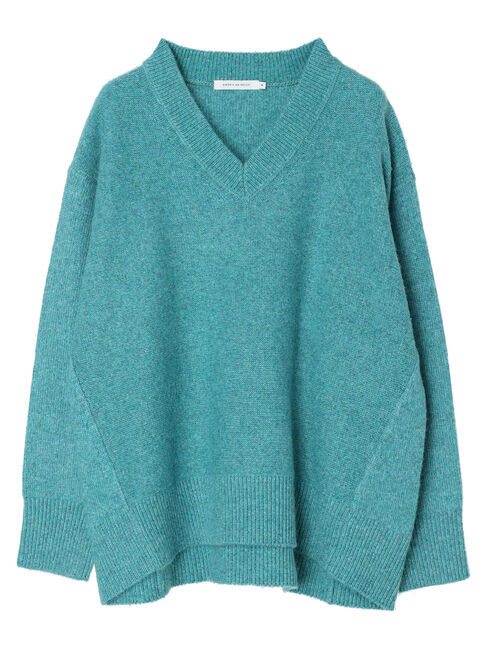  「Vネック前振りコクーンニットプルオーバー」|ニット・セーター|