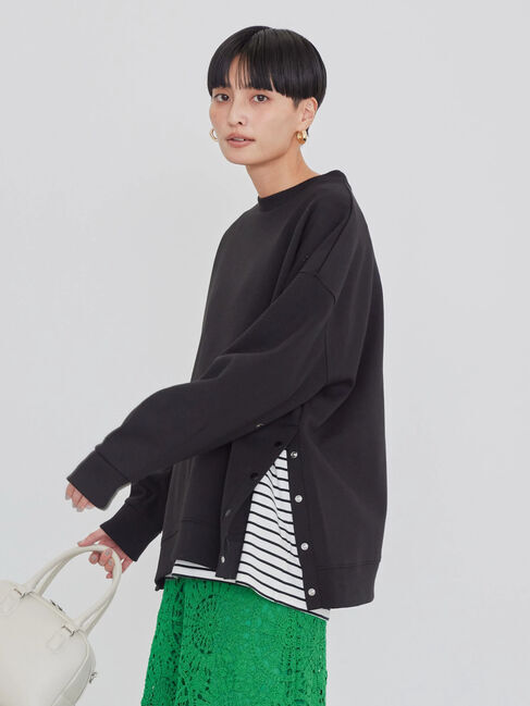  「サイドボタンポンチプルオーバー」|Tシャツ・カットソー|