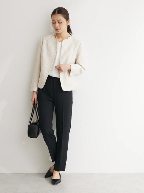 Green Parks「ef-de　ツィード風ノーカラージャケット」|その他|