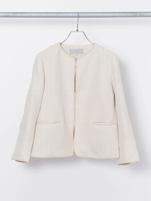 Green Parks「ef-de　ツィード風ノーカラージャケット」|その他|