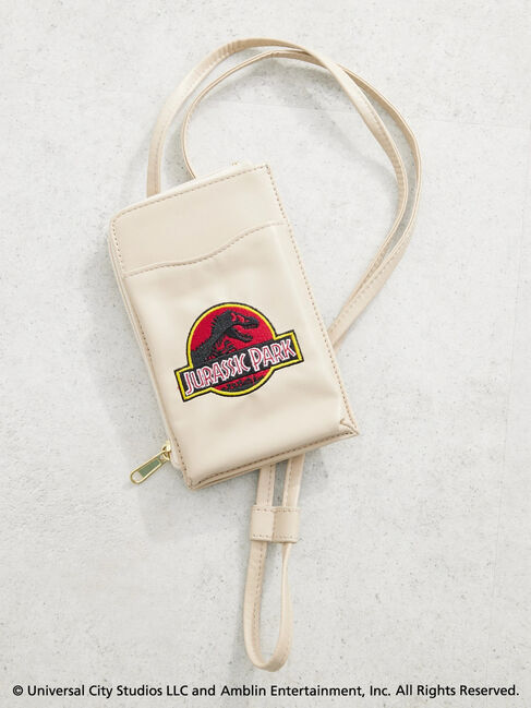  「■JURASSIC PARK / スマホショルダー」|ハンドバッグ|アイボリー