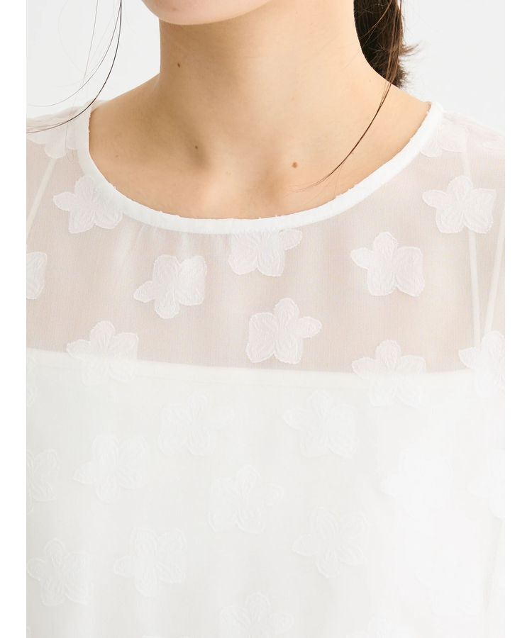 Green Parks「・ELENCARE　DUE　フラワージャカードブラウス」|シャツ・ブラウス|