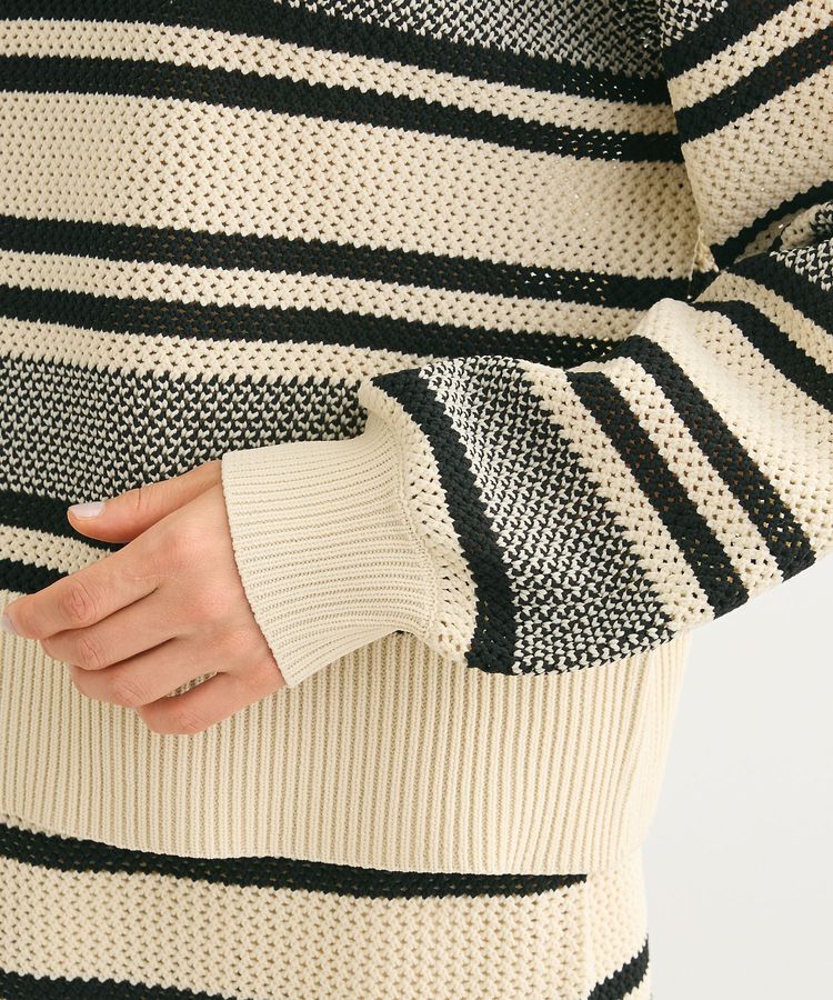 Green Parks「ランダムボーダーニットプルオーバー」|ニット・セーター|