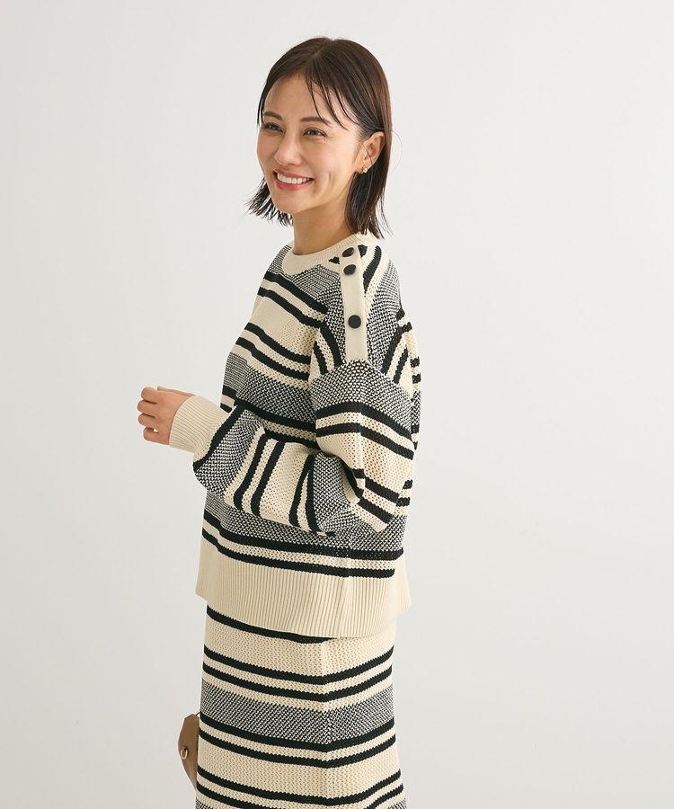 Green Parks「ランダムボーダーニットプルオーバー」|ニット・セーター|