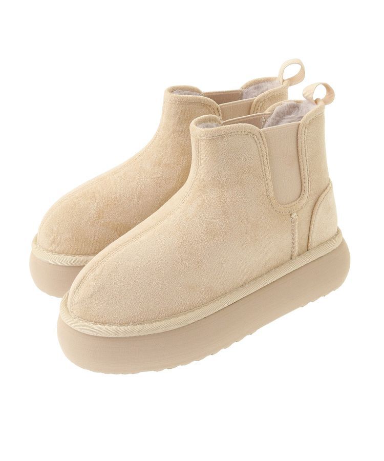 armonia「RUPIS.サイドゴア厚底ムートンブーツ」|ショートブーツ|