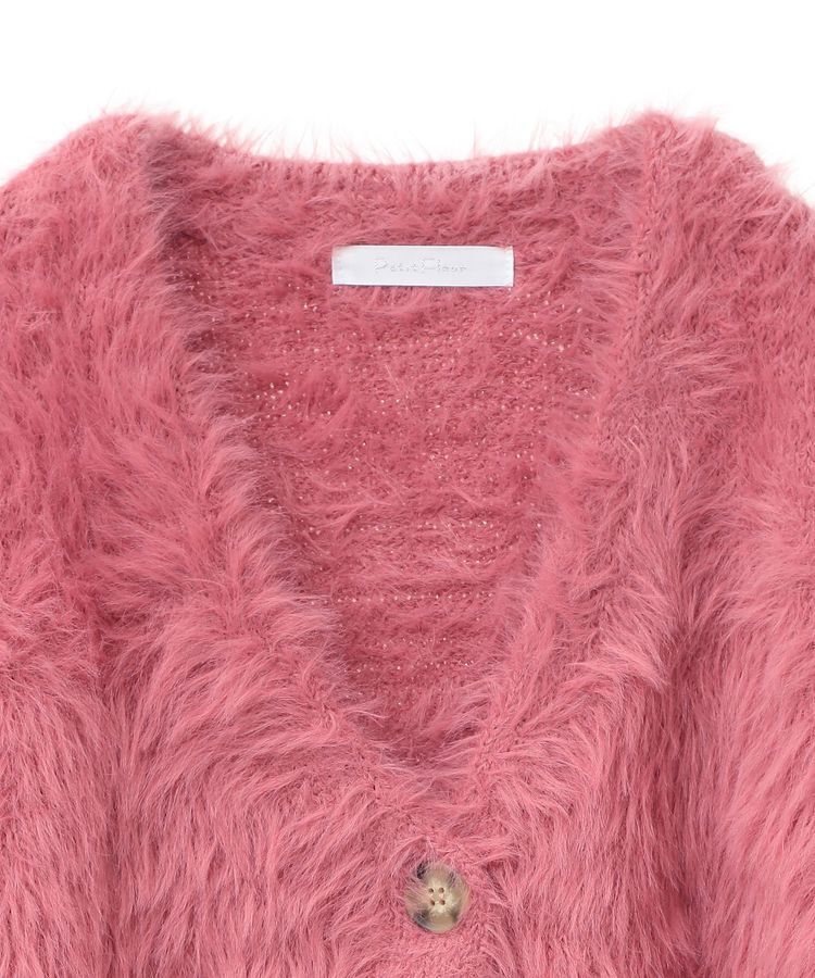 Green Parks「・Petit Fleur シャギーニットカーディガン」|カーディガン|