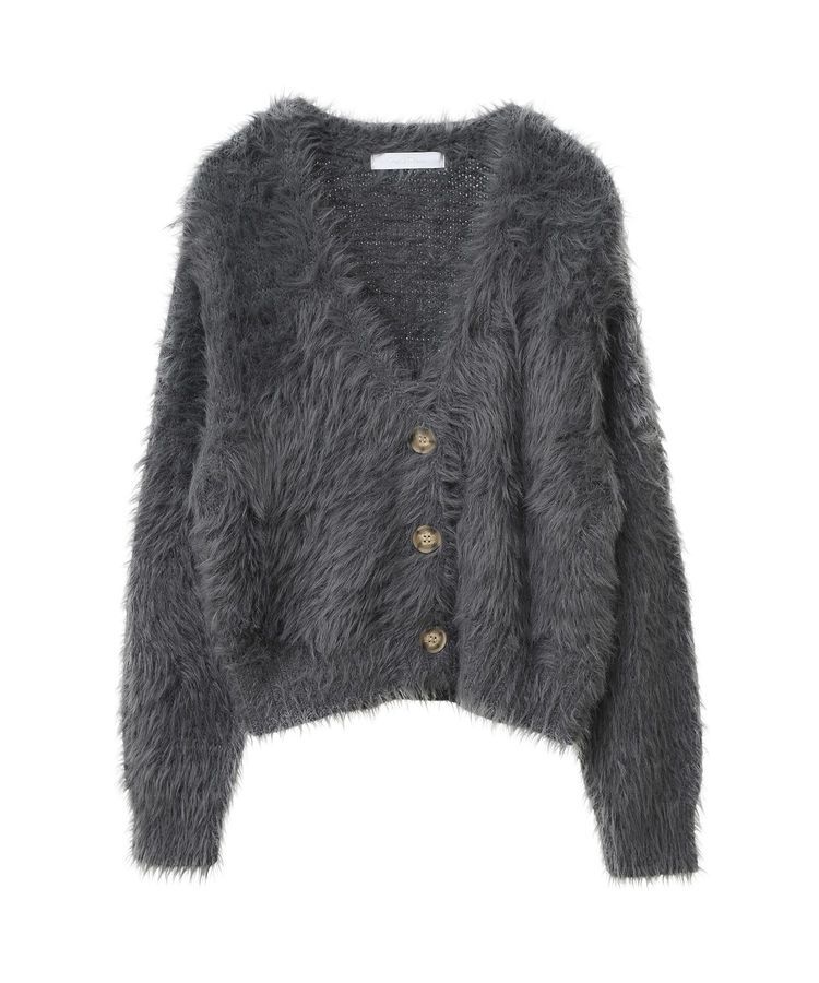 Green Parks「・Petit Fleur シャギーニットカーディガン」|カーディガン|