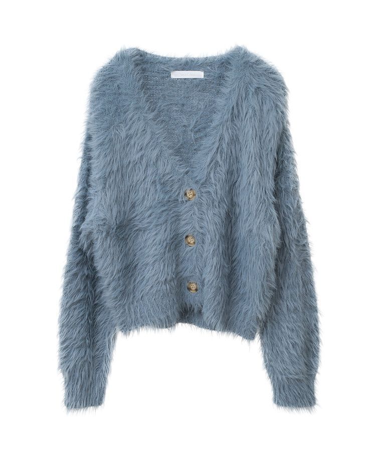 Green Parks「・Petit Fleur シャギーニットカーディガン」|カーディガン|