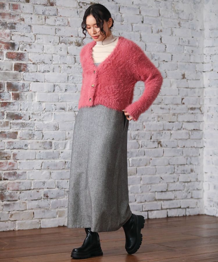 Green Parks「・Petit Fleur シャギーニットカーディガン」|カーディガン|