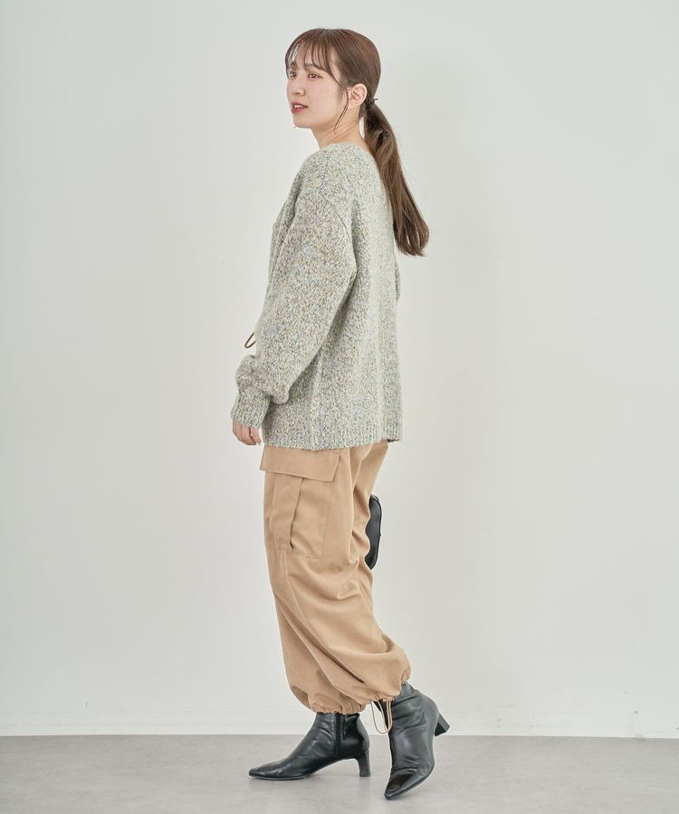 Green Parks「2WAYメランジMIXニットプルオーバー」|ニット・セーター|
