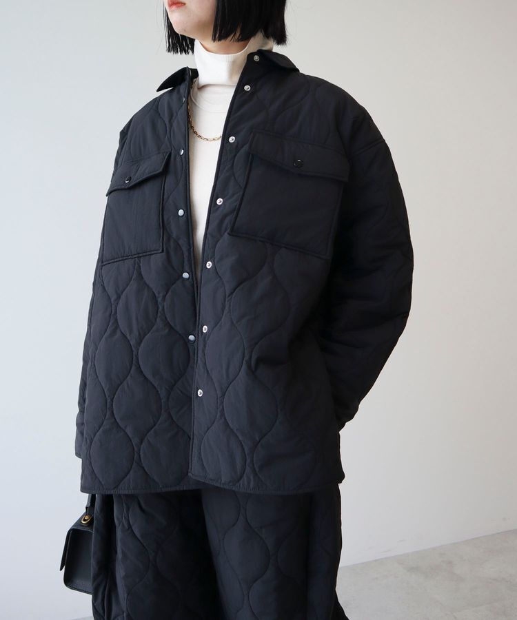 AnriettMusee「キルティングシャツブルゾン」|ブルゾン・スタジャン|