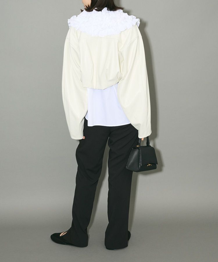 AnriettMusee「レザーショートブルゾン」|ブルゾン・スタジャン|