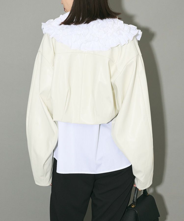 AnriettMusee「レザーショートブルゾン」|ブルゾン・スタジャン|