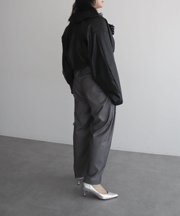 AnriettMusee「レザーショートブルゾン」|ブルゾン・スタジャン|