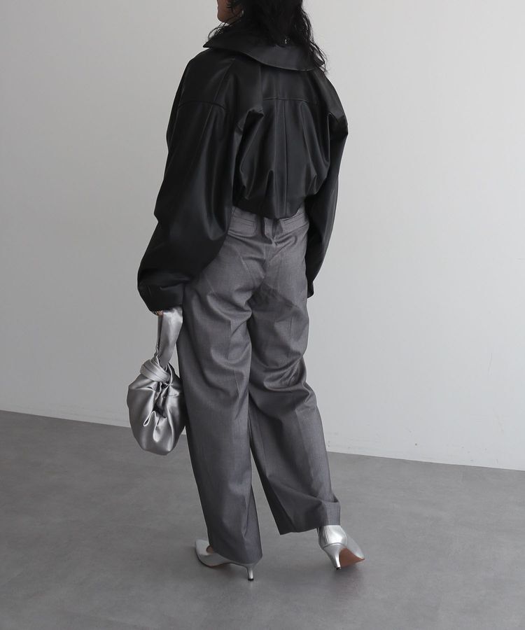 AnriettMusee「レザーショートブルゾン」|ブルゾン・スタジャン|