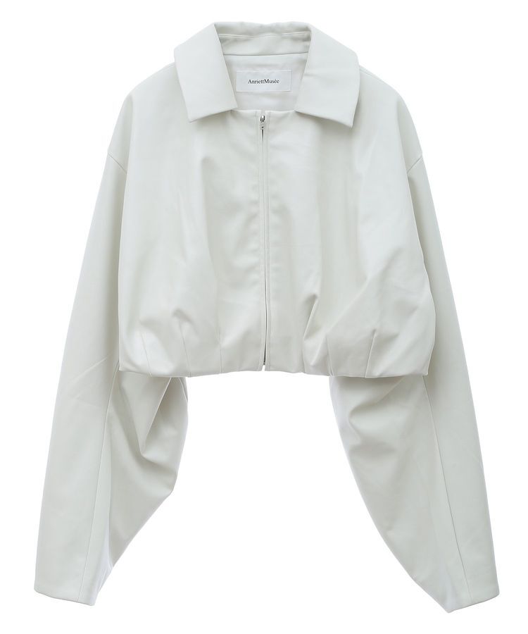 AnriettMusee「レザーショートブルゾン」|ブルゾン・スタジャン|