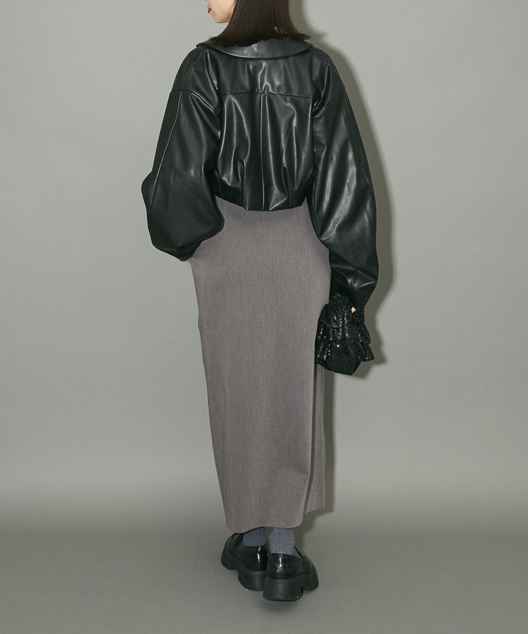 AnriettMusee「レザーショートブルゾン」|ブルゾン・スタジャン|