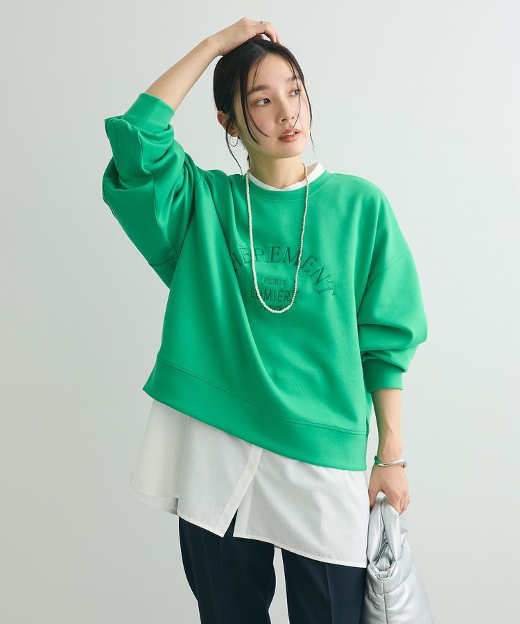 Green Parks「ロゴ刺繍ダンボールプルオーバー」|Tシャツ・カットソー|Green