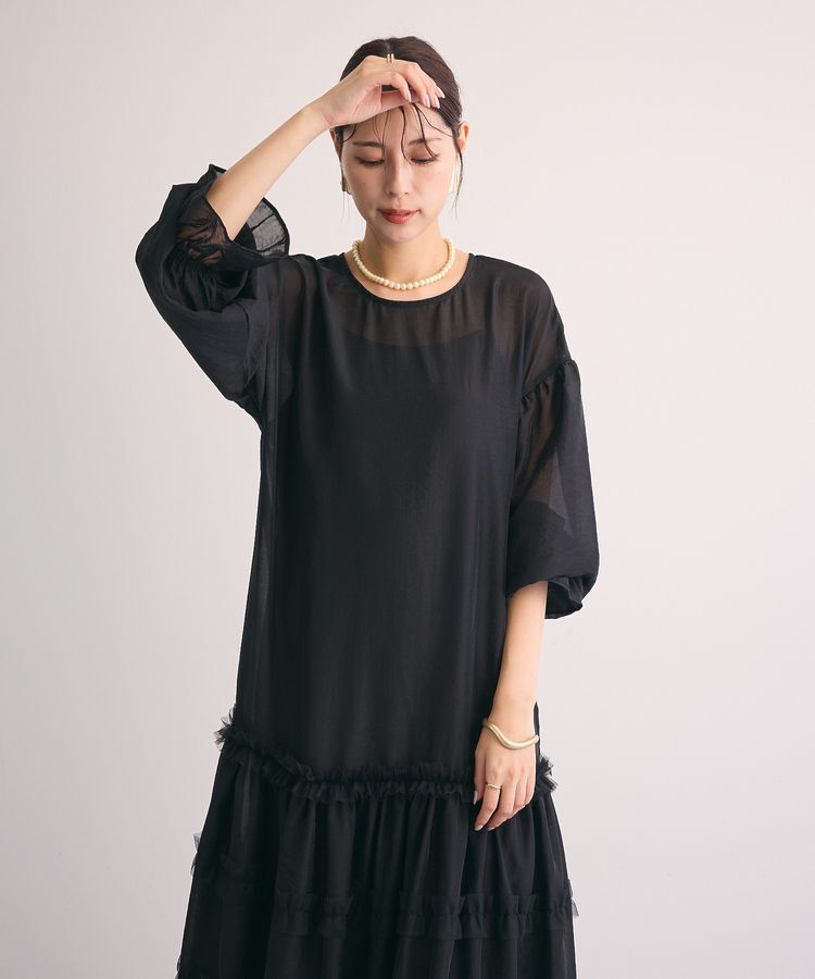 Green Parks「・Railmeオーガンジーワンピース(インナーOP付)」|ワンピース|