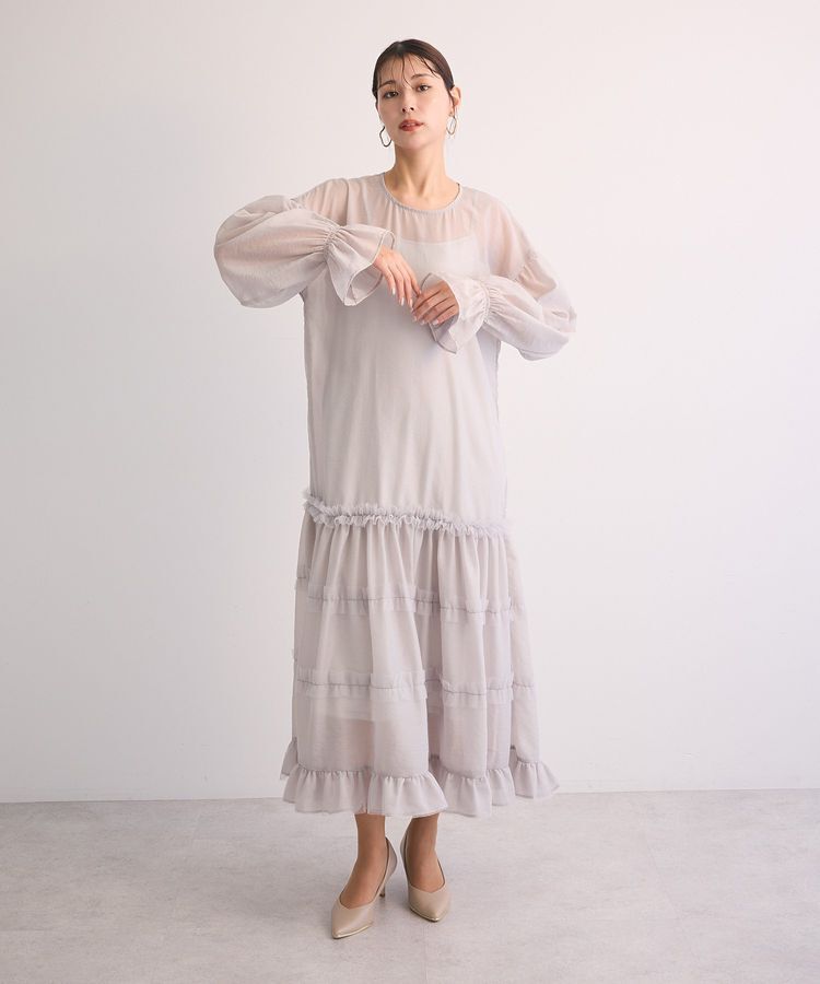 Green Parks「・Railmeオーガンジーワンピース(インナーOP付)」|ワンピース|