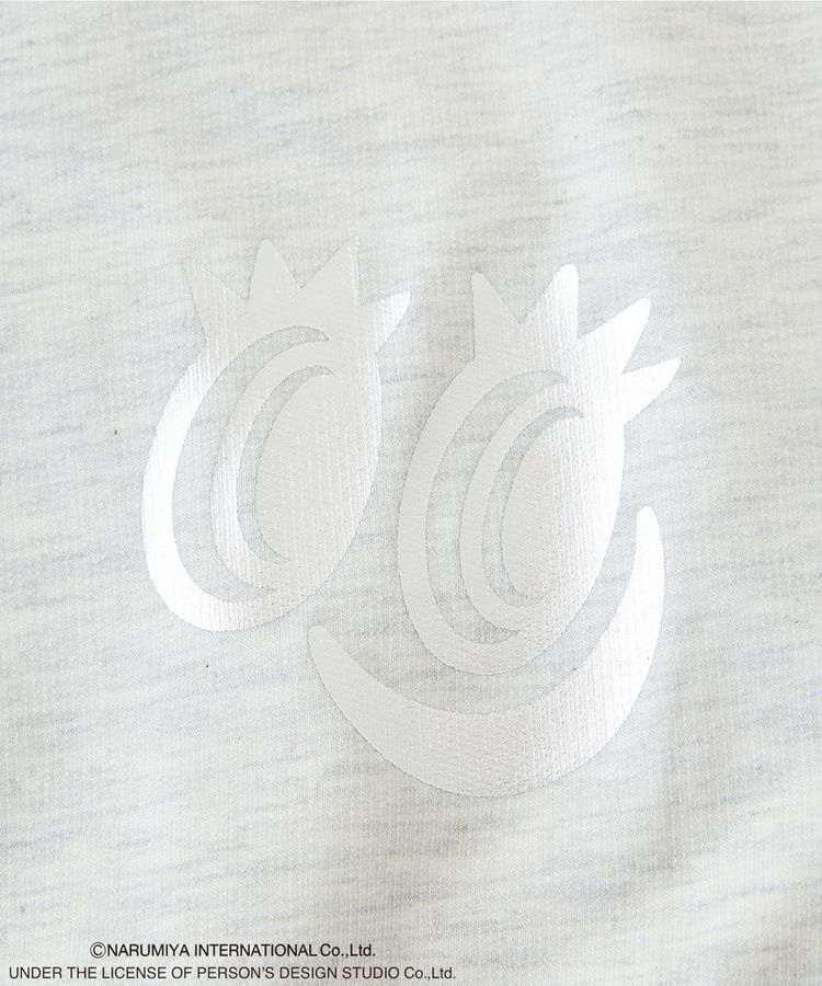 Green Parks「ANGEL BLUE箔プリントZIPカーディガン」|カーディガン|