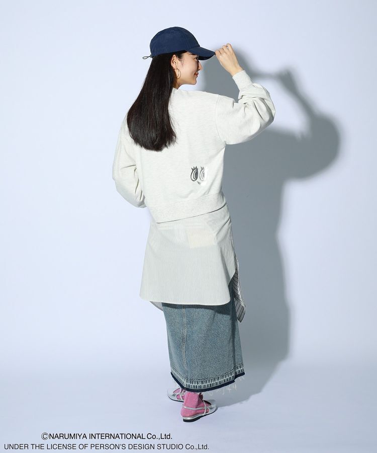 Green Parks「ANGEL BLUE箔プリントZIPカーディガン」|カーディガン|