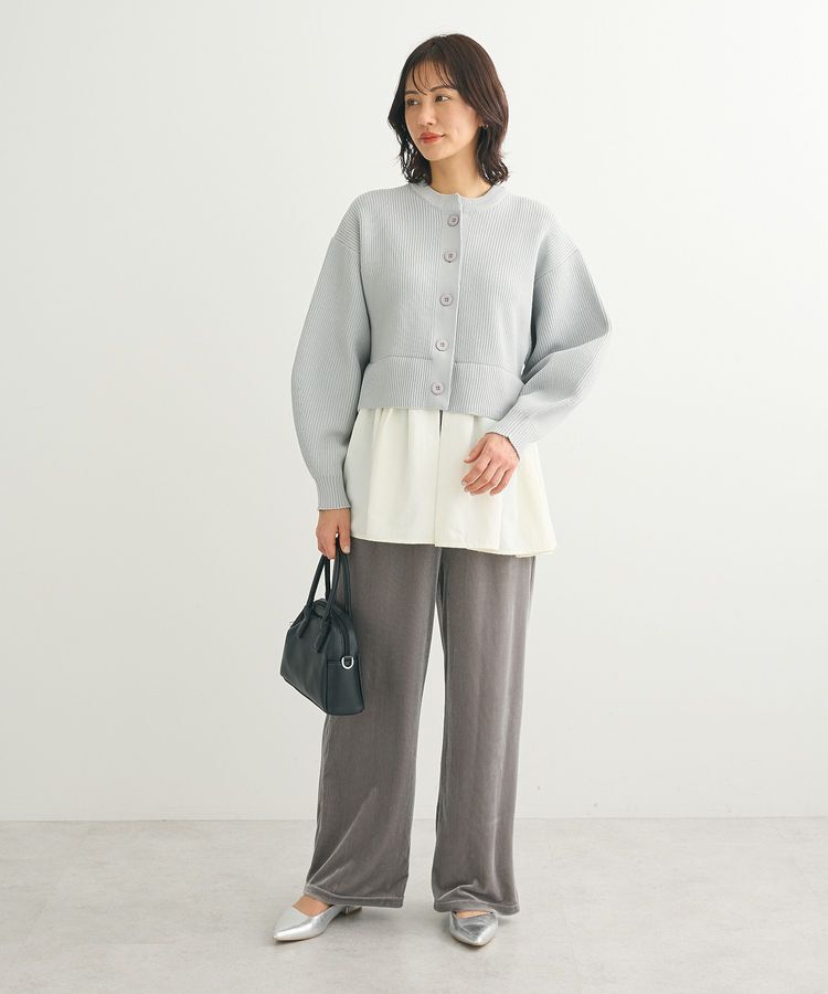 Green Parks「・ELENCARE DUE スソレイヤーニットカーディガン」|カーディガン|