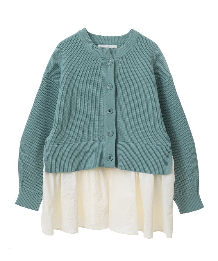 Green Parks「・ELENCARE DUE スソレイヤーニットカーディガン」|カーディガン|