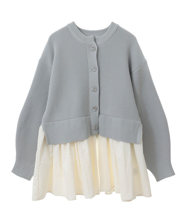 Green Parks「・ELENCARE DUE スソレイヤーニットカーディガン」|カーディガン|