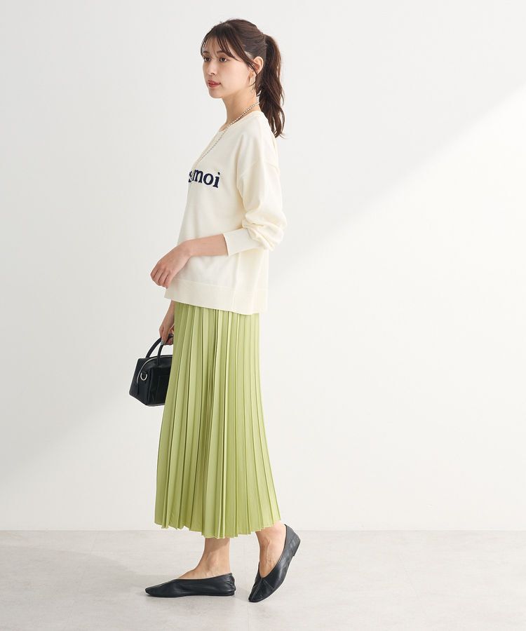 Green Parks「微光沢 プリーツスカート」|スカート|