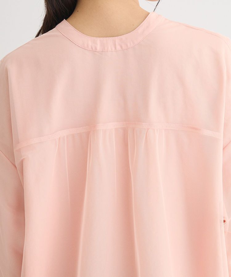 Green Parks「2Way チュールドッキングシャツチュニック」|シャツ・ブラウス|