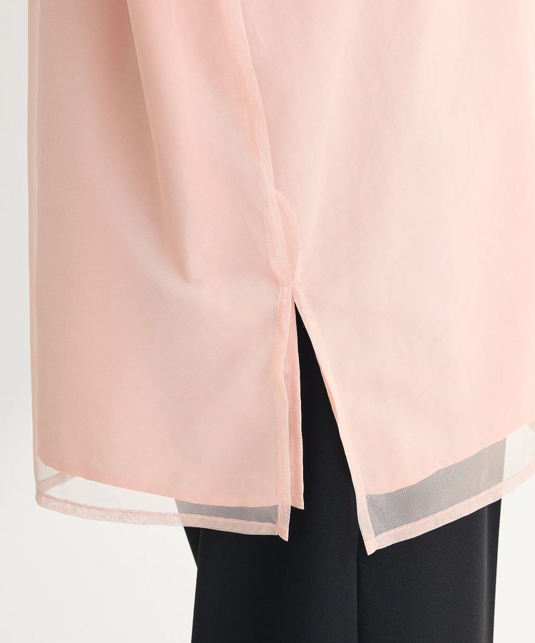 Green Parks「2Way チュールドッキングシャツチュニック」|シャツ・ブラウス|