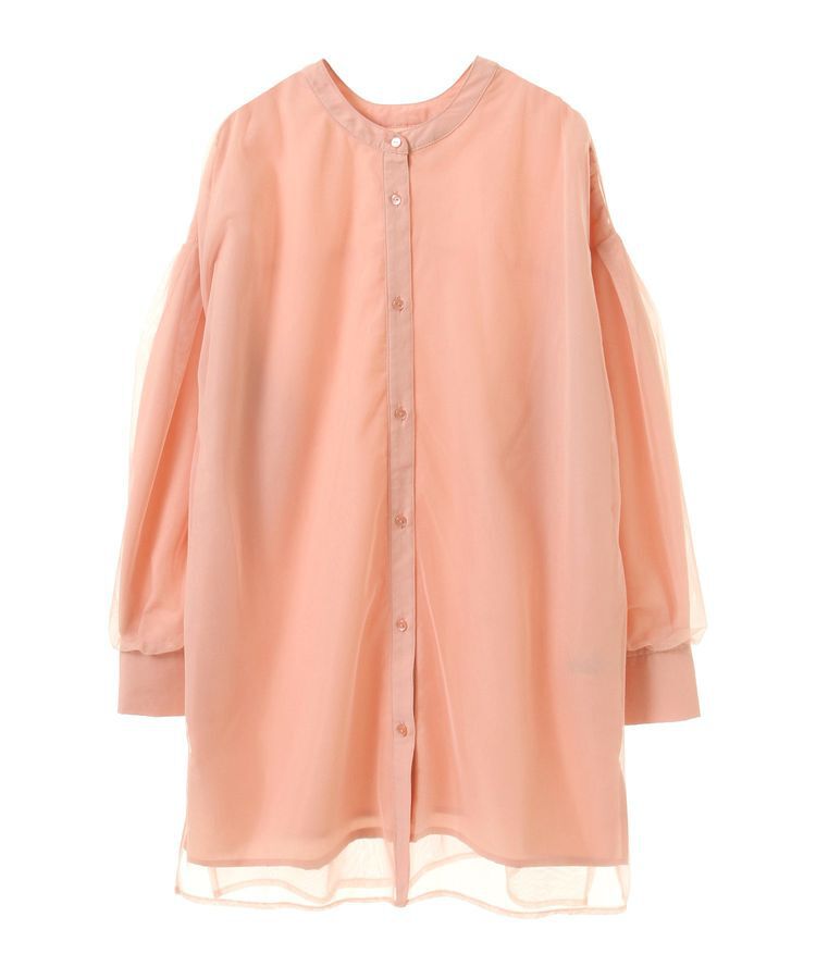 Green Parks「2Way チュールドッキングシャツチュニック」|シャツ・ブラウス|