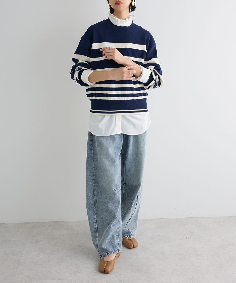 AnriettMusee「スウェットライクニットプルオーバー」|ニット・セーター|