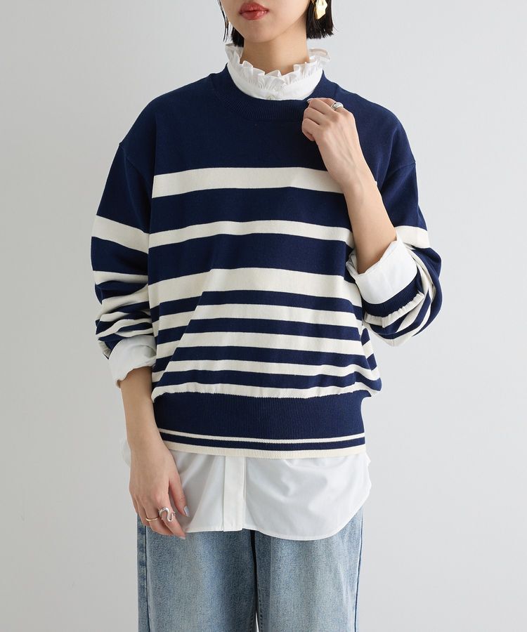 AnriettMusee「スウェットライクニットプルオーバー」|ニット・セーター|