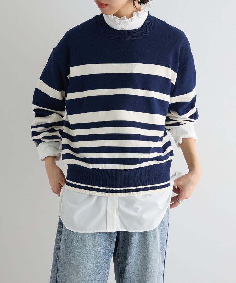 AnriettMusee「スウェットライクニットプルオーバー」|ニット・セーター|