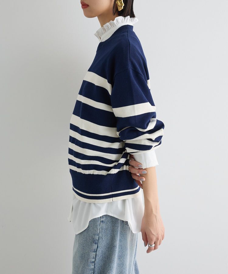 AnriettMusee「スウェットライクニットプルオーバー」|ニット・セーター|